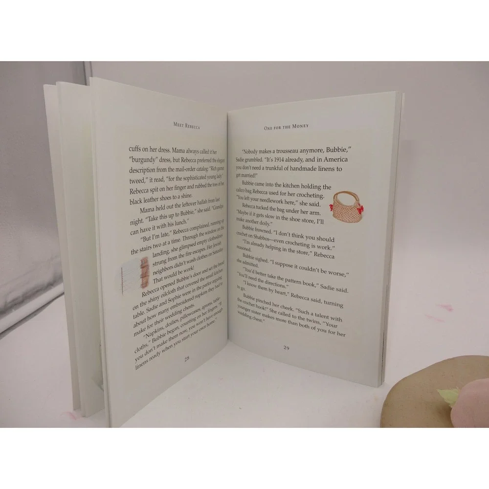 American Girl Meet Rebecca Doll Book and Floral Movie Hat Accessory